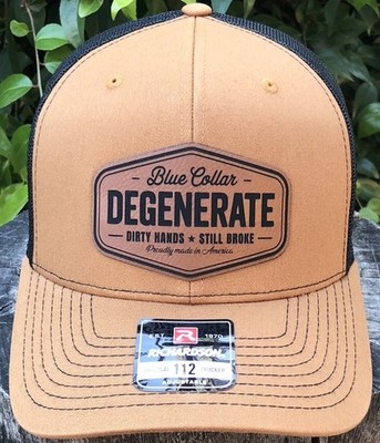 Richardson 112 Blue Collar Working Class Hat Adjustable Dirty Hands Still Broke