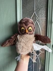 Super Cute Brown Owl Plush Hand Glove Puppet IKEA VANDRING UGGLA Soft Toy 10"