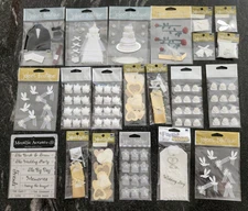 Lot of 21 Wedding Scrapbook Stickers Jolee's Boutique, Rebecca Sower Designs Tag