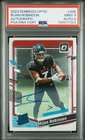 MINT 9 AUTO 8 2023 PANINI DONRUSS BIJAN ROBINSON OPTIC #206 AUTOGRAPH