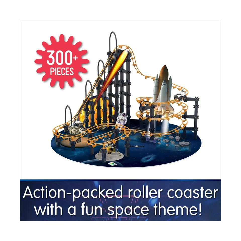Techno Trax Galactic Adventure – 300 + Pc Motorized Roller Coaster STEM Set - Image 4 of 4