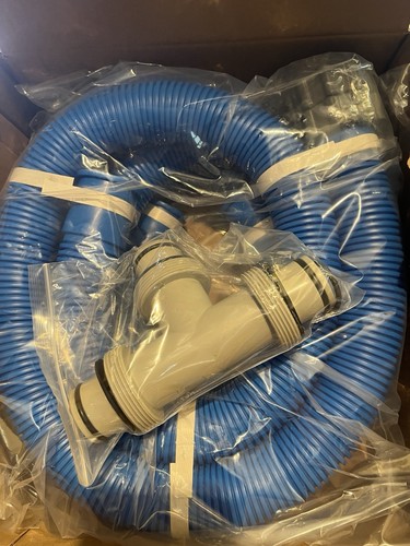 1.5 to 1.5 T Joint Pool Hose Connector with 3 Pcs 1.5 Diameter Pool Pump Hose - Picture 4 of 6