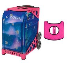 Zuca Sport Bag - Aurora with Black/Pink Seat Cover Pink Frame