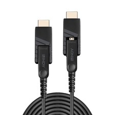 Lindy 70m Fibre Optic Hybrid Micro-HDMI 18G Cable Detachable HDMI/DVI Connectors