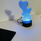 Creative 3D 5 Colorful Bear Lamp Room Atmosphere Lamp USB Night Light