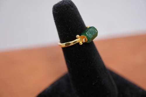 Vintage Metropolitan Museum of Art MMA 14k Gold Emerald Ring Size 7.25 FREE SHIP - Picture 3 of 11