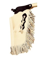 B Bar B Western Chaps Basic Chink Three Buckle Closure Buckskin