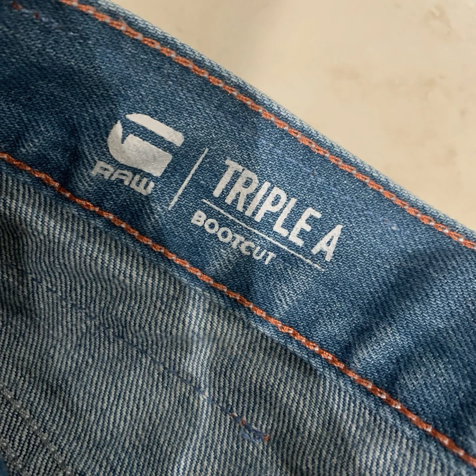 G-Star Men’s Lot Of 3 Triple A Bootcut Restored Pants Skinny Jeans 35W- 36W - Image 4 of 4