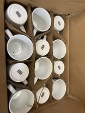 Athena Hotelware Latte Mugs 285ml Made of Porcelain Dishwasher Safe Pack of 12