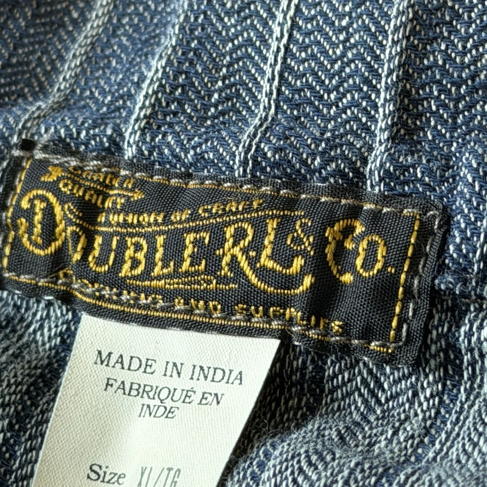 RRL Ralph Lauren Mens Striped 3-button Blazer XL | Cotton Linen Blend; MSRP $790 - Image 4 of 4