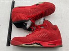 Nike Boys Air Jordan Retro 5 Red Suede Lace Up Sneaker Shoes Size US 6.5Y — photo 2