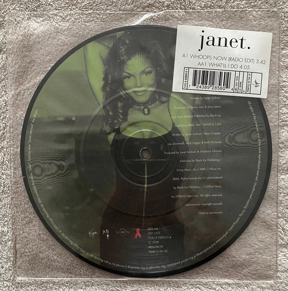 Janet Jackson – Whoops Now / What'll I Do  7in Vinyl Record - Image 3 of 3