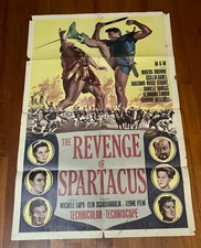 REVENGE OF SPARTACUS Gladiators ORIGINAL 1964 1-SHEET MOVIE POSTER