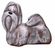 Shih Tzu Yorkie Puppy Dog Figurine Resin Lynda Pleet Menagerie 1998
