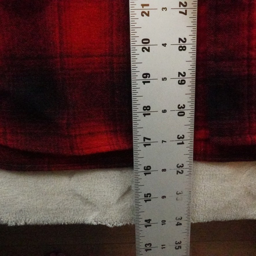 Vintage Pendleton Outdoors Man 100% Wool Flannel Mens L Buffalo Plaid USA Made