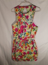 Love Label Ladies Floral Summer Skater Dress Party/Cocktail Size 10 VGC Holiday