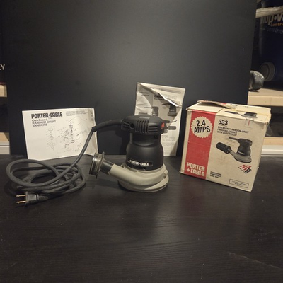 #ad Porter Cable 333 Quicksand 5quot; Random Orbit Finish Sander Made In USA Tested $44.99