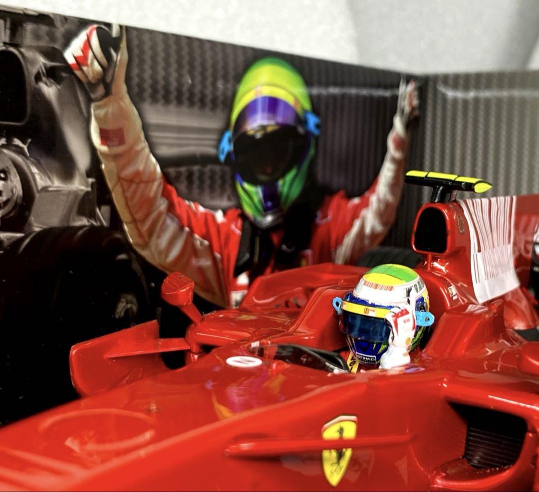 カスタム多数　1/18 マテル　フェラーリF2008 F.マッサ　シャークフィン Many Custom 1/18 Mattel Ferrari F2008 F. Massa Shark Fin | eBay