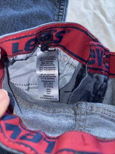 Levi Strauss Unisex 511 Slim Fit Stretch Denim Jean Size 7R Elastic Waist EUC - Picture 5 of 8