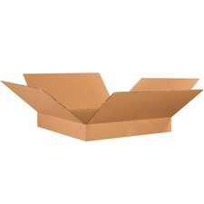 BOXES FAST 26x26x4 Flat Corrugated Boxes, Flat, 26L x 26W x 4H, Pack of Kraft
