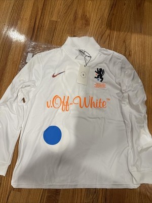 Nike x Off-White Jersey Men's Large Virgil Abloh Mercurial White Nikelab NRG