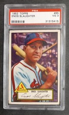 1952 Topps - #65 Enos Slaughter - HOF - PSA 3 VG