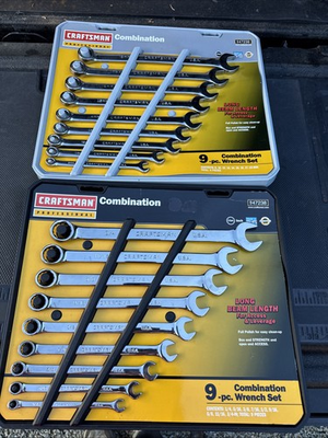#ad Sears Craftsman Professional USA Nos Metric Sae Long Beam Wrenches 47238 47239 $459.00