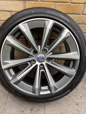 1 GENUINE VOLVO V60 & S60 18" ALLOY WHEEL RIM 8J DOUBLE SPOKE MATTE GRAPHITE 