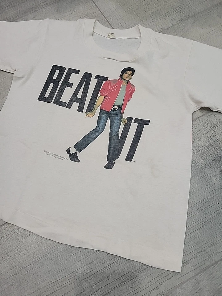 Винтажная молодежная футболка Michael Jackson 1984 Beat It 10–12 официальная лицензия - Изображение 2 из 4