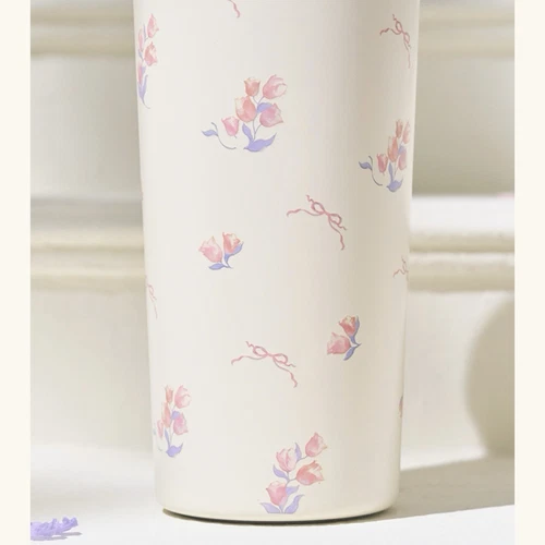 Starbucks 2025 China Garden Music Purple Pink Flower 23oz SS Tumbler - Picture 4 of 5