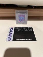 Tetris Game Boy Cartridge W/ Manual & Case Tested & Working