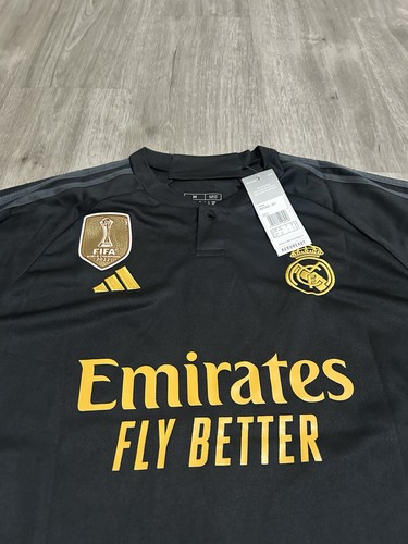 Real Madrid 2023-24 Third Jersey Vini Jr #7 Medium New FIFA World Champions 2022