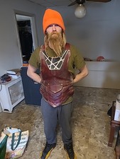 Leather Cosplay Chest Armour for Renn Faire Larp Medieval Body Armor