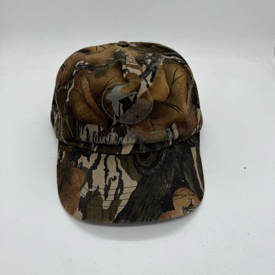 Vintage Mossy Oak Fall Foliage Gander Mountain Camo Snapback Hat Cap Made USA - Image 2 of 4