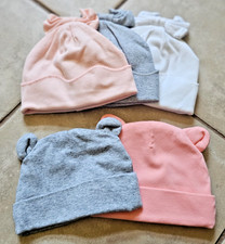 Carter's - Baby Girl 5-Piece Hat Set - Size 0-6M