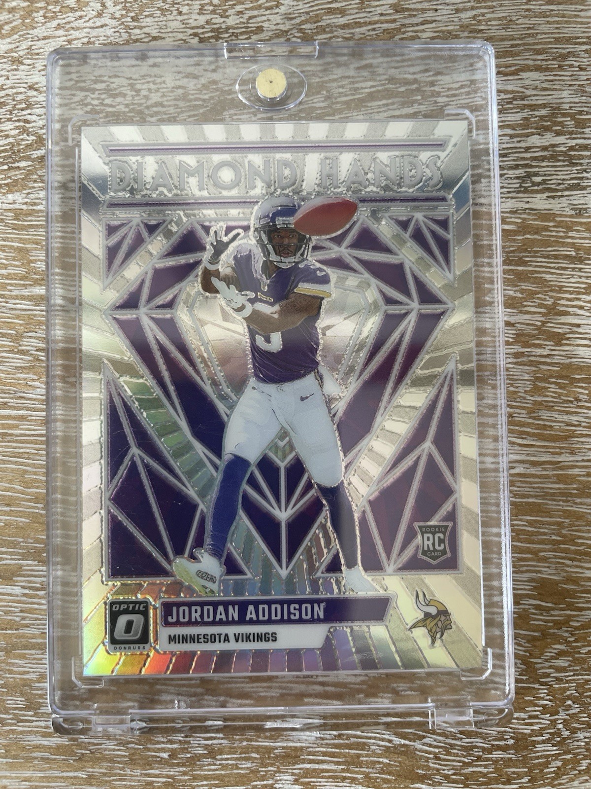 2023 Panini Donruss Optic Jordan Addison Diamond Hands RC Holo Prizm #DH-JA