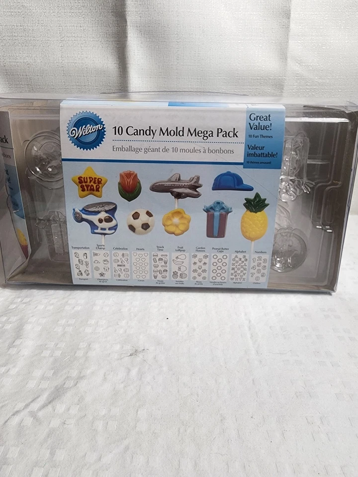 Wilton 10 шт. конфеты леденец форма мега упаковка 10 различных тем новый - Изображение 4 из 4