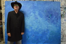 Mark Little Original Giant Profesional Painting 84”X62” (7 Foot) Abstract Modern