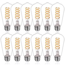 ST19/ST58 LED Edison Bulbs, Warm White 2700K Vintage Light Bulbs, E... Fast Ship