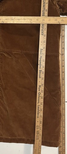 Vintage 1970s Sears Corduroy Brown Coat Jacket Sherpa Faux Fur Lining Men’s 42 - Picture 10 of 13