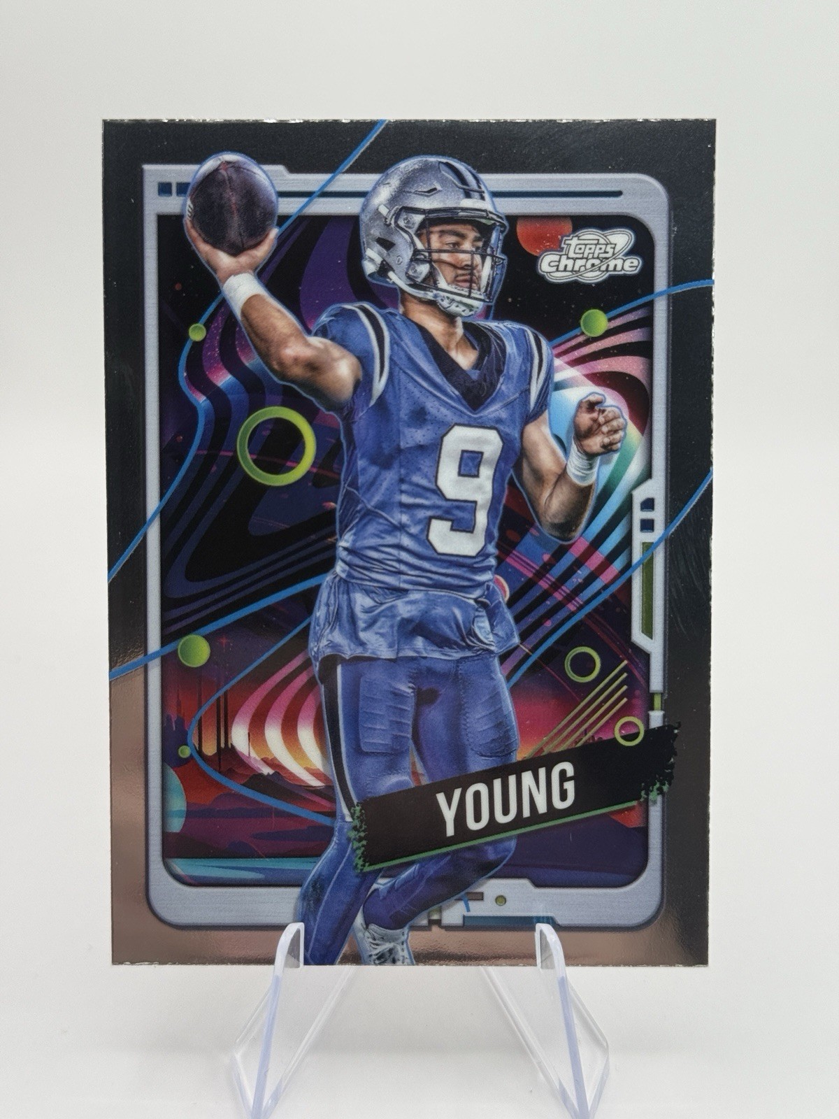 Bryce Young 2024 Topps Cosmic Chrome #13 Carolina Panthers Trading Card FREESHIP