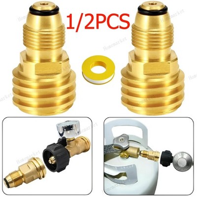 2PCS POL to QCC1 Propane Tank Adapter 100 lbs LP Tank Valve to Type-1 Fitting US