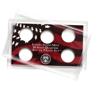 Empty Plastic Lens With Red Insert Holds 5 Quarters