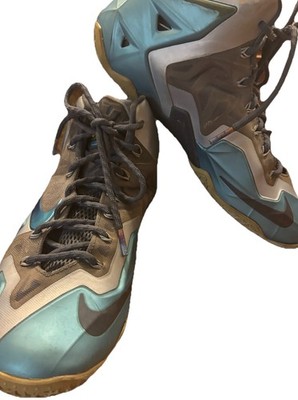 Nike LeBron 11 Men's Sneakers Size 9 Armory Slate Gamma Blue Shoes Athletic