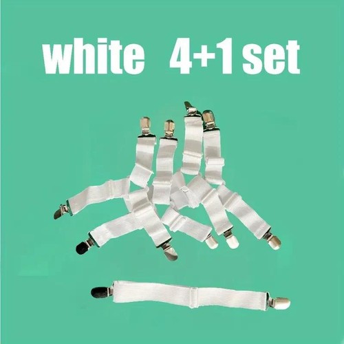 Soporte para Sábanas Ajustable Elástico 12 Clips Soporte Fijo Clip de Colchón Sujetador - Imagen 17 de 32