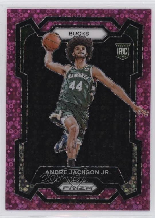 2023-24 Panini Prizm Fast Break Pink 19/50 Andre Jackson Jr #131 Rookie RC 0rz7
