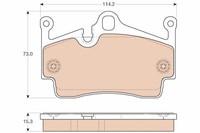 TRW BremsbeläGe GDB1961 Porsche 718 Boxster (Typ 982) (2016->) 2,0 - 220Kw 29