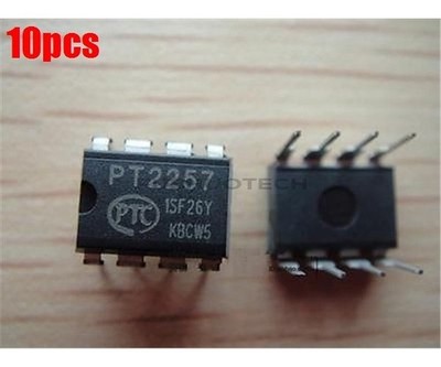 10Pcs DIP8 Electronic Volume Controller PT2257 Ic New hq *mq