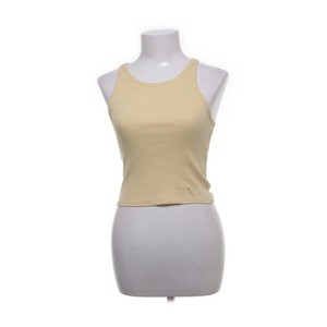 Gina Tricot, Tank­top, Größe: S, Gelb, Baumwolle/Elasthan, Einfarbig #DpF