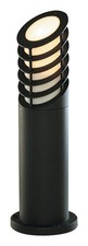 Image of Outdoor Light Black Bollards Post 450mm Slanted Searchlight 1086-450